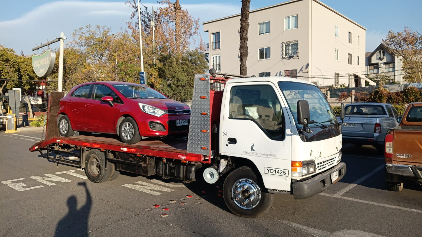 Traslado urbano de vehículo en Santiago